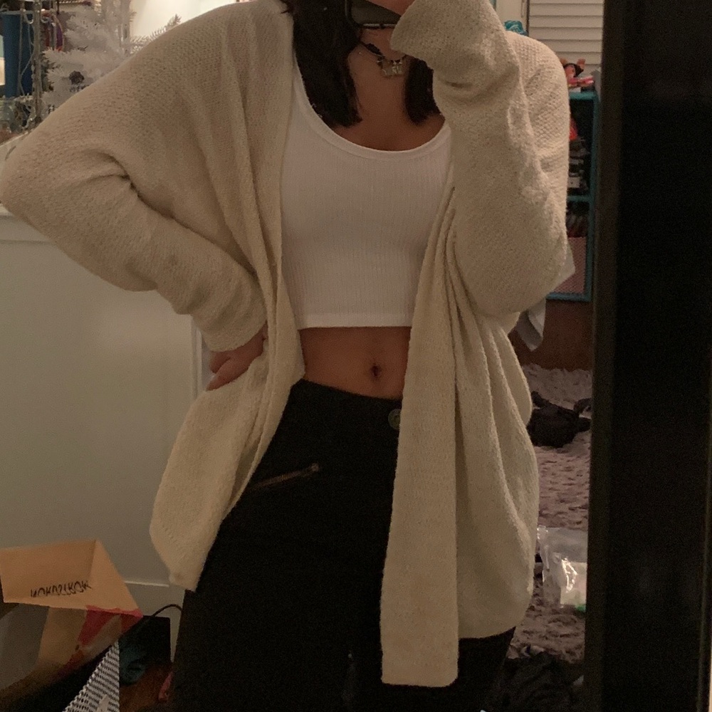 Cream cardigan